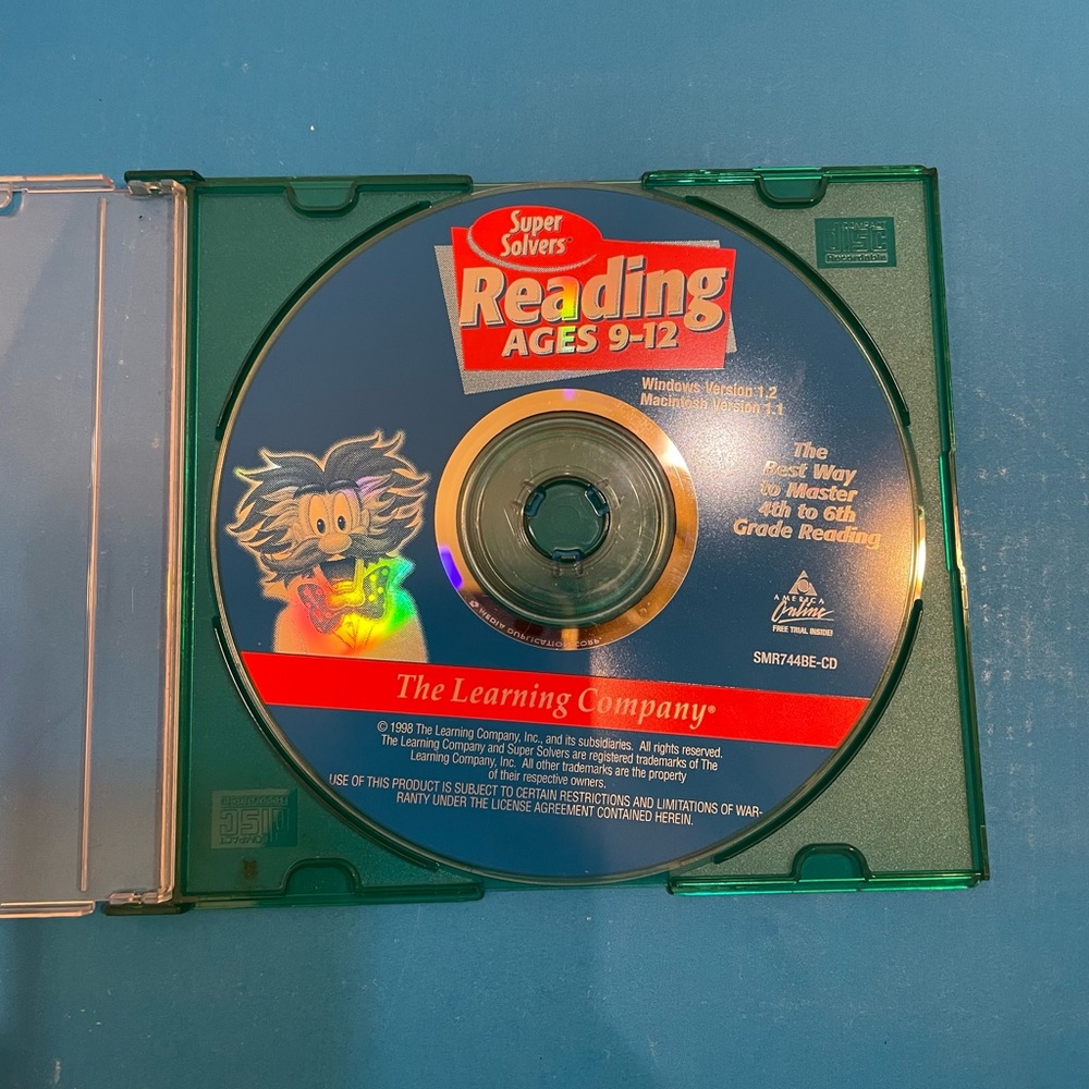 Super Solvers Reading Ages 9-12 PC CD-ROM, 1998 by the Learning Company Inc.